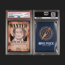 Namco One Piece CCG Shanks OP09-004 Alternate Art Foil Super Rare PSA 10 English - Image 3