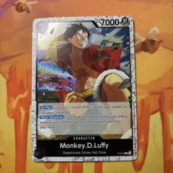 • Monkey D. Luffy • P-075 SR The Best Promo Holo Foil One Piece TCG NM - Image 1
