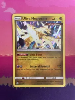 Pokemon Card Ultra Necrozma Cosmic Eclipse Holo Rare 164/236 Near Mint - Image 1