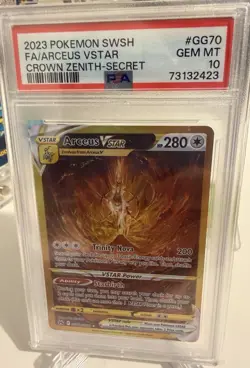 2023 POKEMON SWORD & SHIELD CROWN ZENITH SECRET FULL ART/ARCEUS VSTAR PSA 10 - Image 1