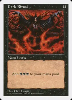 Dark Ritual x1 Fifth Edition 5th MTG Magic the Gathering Black Instant Card - Image 1