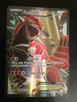 Pokemon Groudon EX Full Art Ultra Rare Holo Card English XY Primal Clash 150/160 - Image 1