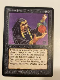 Vintage 1994 MTG Syphon Soul Legends NM - Image 1