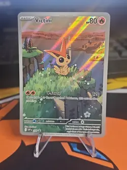 Victini 208 Pokemon TCG SV Promo Card Illustration Collection, English - Image 1