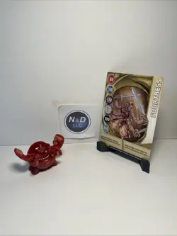 Bakugan Pyrus 520G Fortress Figure Battle Brawlers W/Card RARE - Image 1