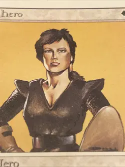 Vintage 1994 Magic The Gathering MTG Benalish Hero Revised Edition - Image 2