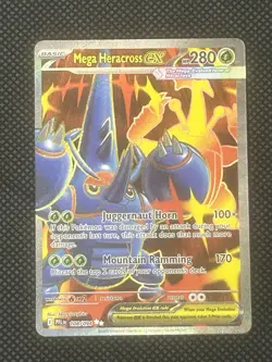 Mega Heracross ex 108/094 Phantasmal Flames Ultra Rare Full Art Pokemon TCG Card - Image 1