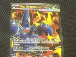 Mega Heracross ex 108/094 Phantasmal Flames Ultra Rare Full Art Pokemon TCG Card - Image 3