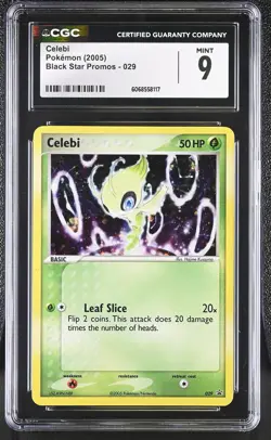 CGC 9 MINT Celebi 2005 Black Star Promos 029 Holo Pokemon Card - Image 1