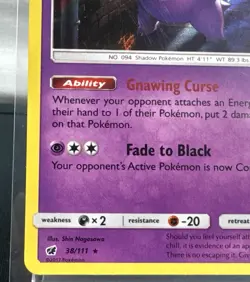 Gengar 38/111 Crimson Invasion 2017 Holo Rare Pokemon Card TCG VLP - Image 5