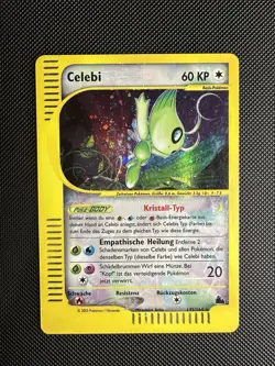 Celebi Holofoil Secret Rare 145/144 Skyridge MP Deutsch/German Pokemon TCG Card - Image 1