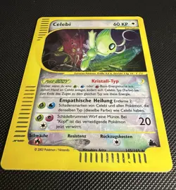 Celebi Holofoil Secret Rare 145/144 Skyridge MP Deutsch/German Pokemon TCG Card - Image 5