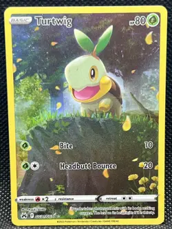Pokemon TCG Turtwig Crown Zenith: Galarian Gallery Holo Holo Rare Card GG31/GG70 - Image 1