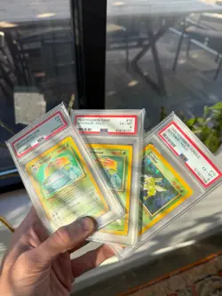 vintage pokemon card lot wotc holos 1999 Base Blastoise Venusaur Graded PSA 6 5 - Image 2