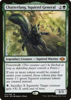 Chatterfang, Squirrel General Modern Horizons 2 NM MTG - Image 1