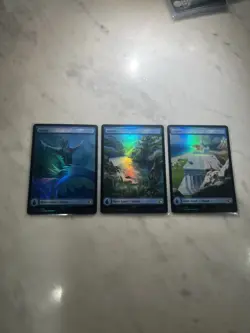 Set of 3 Island Full Art Foil 297/298/299 Final Fantasy NM MTG Magic - Image 1