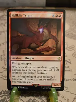 MTG Hellkite Tyrant Commander: FINAL FANTASY Regular Rare NM - Image 1