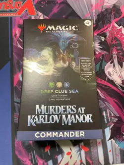 MTG - MURDERS AT KARLOV MANOR DEEP CLUE SEA COMMANDER DECK SEALED - Image 1