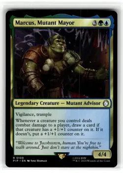 MAGIC TG: Universes Beyond: Fallout #109 Marcus, Mutant Mayor Rare .M2A - Image 1