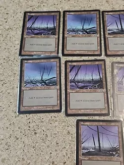 9x Swamp #342 #340 #339 Urza's Saga Basic Land Magic The Gathering MTG - Image 5