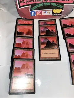 12 URZA’S SAGA RED Mountain Lands Basic Lot Great Deal - Image 3