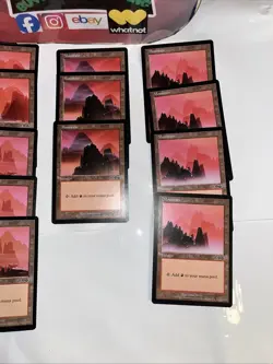 12 URZA’S SAGA RED Mountain Lands Basic Lot Great Deal - Image 4