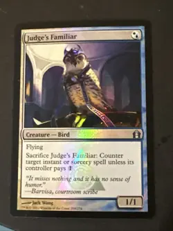 Judge’s Familiar Foil X1 Return To Ravnica Ex Condition See Pics Front Back - Image 1