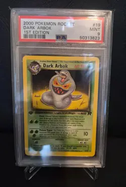 Pokemon Dark Arbok 19/82 Team Rocket First Edition PSA 9 Mint - Image 3
