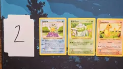 Pokemon TCG Base Set Shadowless - Chamander, Squirtle, Bulbasaur - NM - Image 1