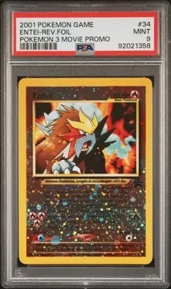 PSA 9 - 2001 Pokemon Game ENTEI Reverse Foil Movie Promo #34 ( 1358) - Image 1