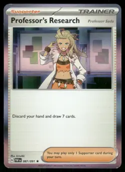 2024 Scarlet & Violet Series - Paldean Fates Professor's Research [Professor - Image 1