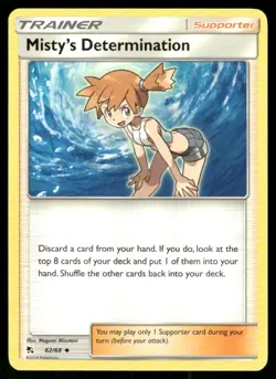 2019 Sun & Moon - Hidden Fates Misty’s Determination Uncommon #62 - Image 1