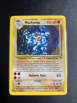 Pokemon Machamp Base Set Legendary Collection Holo 15/110 - Image 1