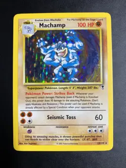 Pokemon Machamp Base Set Legendary Collection Holo 15/110 - Image 3