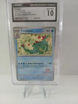 Pokemon TCG Feraligatr 213 Illustration Contest 2024 Stamp CGC Gem Mint 10 - Image 1