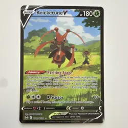 Pokemon Kricketune V TG12/30 Silver Tempest Trainer Gallery Holo Ultra Rare 180… - Image 1