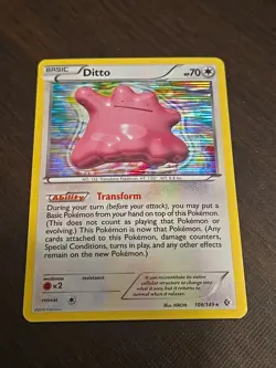 2012 Pokemon TCG Ditto Stripe Holo Rare Boundaries Crossed 108/149 LP+ - Image 2