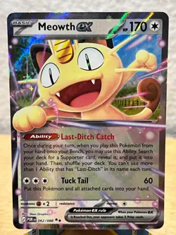 Perfect Order Meowth ex 062/088 Double Rare Pokemon NM/M - Image 1