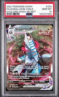 PSA 10 - Duraludon VMAX 220/203 SWSH Evolving Skies - Pokemon - Image 1