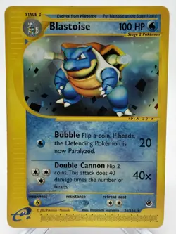 Pokemon Blastoise 36/165 Expedition Base Set Rare 2002 WOTC - Image 1