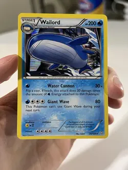 Wailord 26/124 Dragons Exalted Holo Rare Water Pokemon TCG 2012 - Image 1