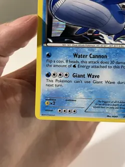 Wailord 26/124 Dragons Exalted Holo Rare Water Pokemon TCG 2012 - Image 3