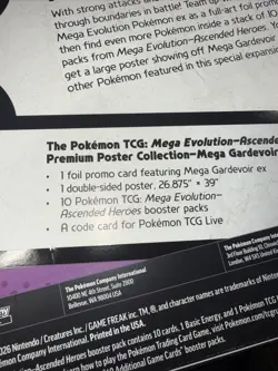 Pokemon Ascended Heroes Premium Poster Collection MEGA GARDEVOIR IN ✋🏼 10 PACKS - Image 3