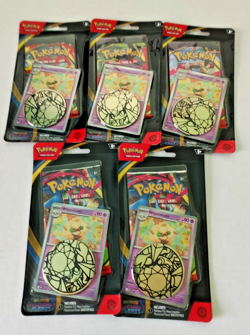 Pokemon TCG Phantasmal Flames Whimsicott Blister Pack Lot – 5 Sealed (NM) - Image 1