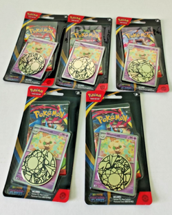 Pokemon TCG Phantasmal Flames Whimsicott Blister Pack Lot – 5 Sealed (NM) - Image 2
