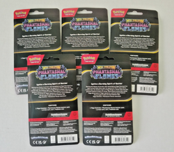 Pokemon TCG Phantasmal Flames Whimsicott Blister Pack Lot – 5 Sealed (NM) - Image 4