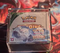 POKEMON ROARING SKIES BOOSTER BOX FACTORY SEALED WITH ACRYLIC CASE - Image 1