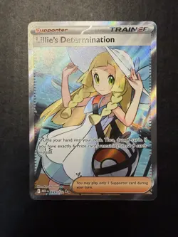 Lillie’s Determination 169/132 Mega Evolution Full Art Ultra Rare NM Pokemon TCG - Image 1