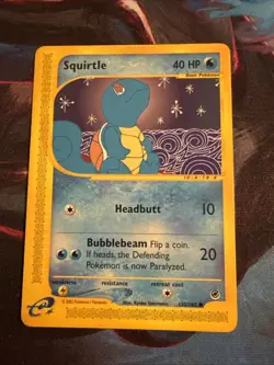 Squirtle 132/165 Expedition Base Set Pokemon TCG - LP/MP+ - Image 1