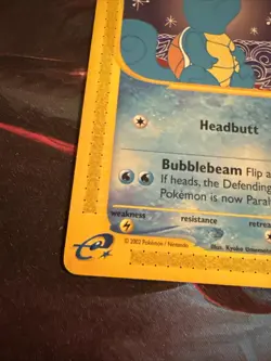 Squirtle 132/165 Expedition Base Set Pokemon TCG - LP/MP+ - Image 5